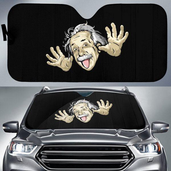 Funny Einstein Car Auto Sun Shade Funny Einstein Car Auto Sun Shade