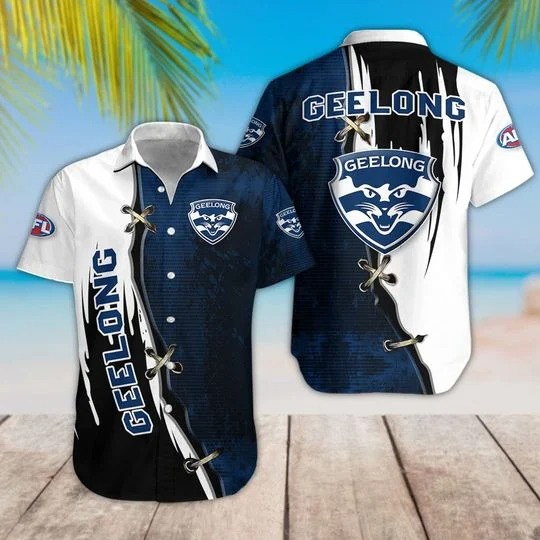 Geelong Football Club Afl Hawaiian Shirt Geelong Football Club Afl Hawaiian Shirt