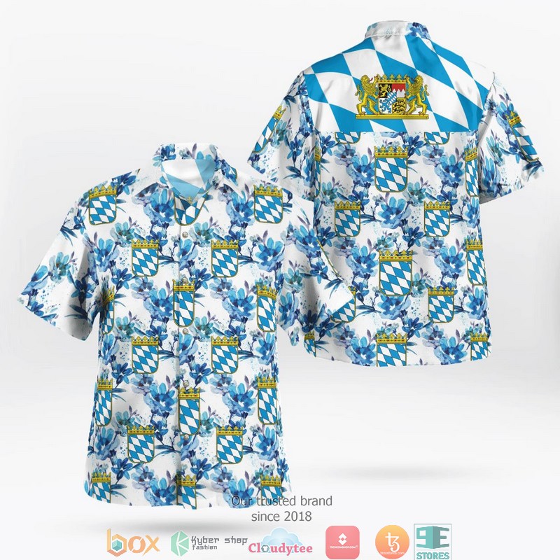 Germany Bavaria Flag Hawaiian Shirt Germany Bavaria Flag Hawaiian Shirt
