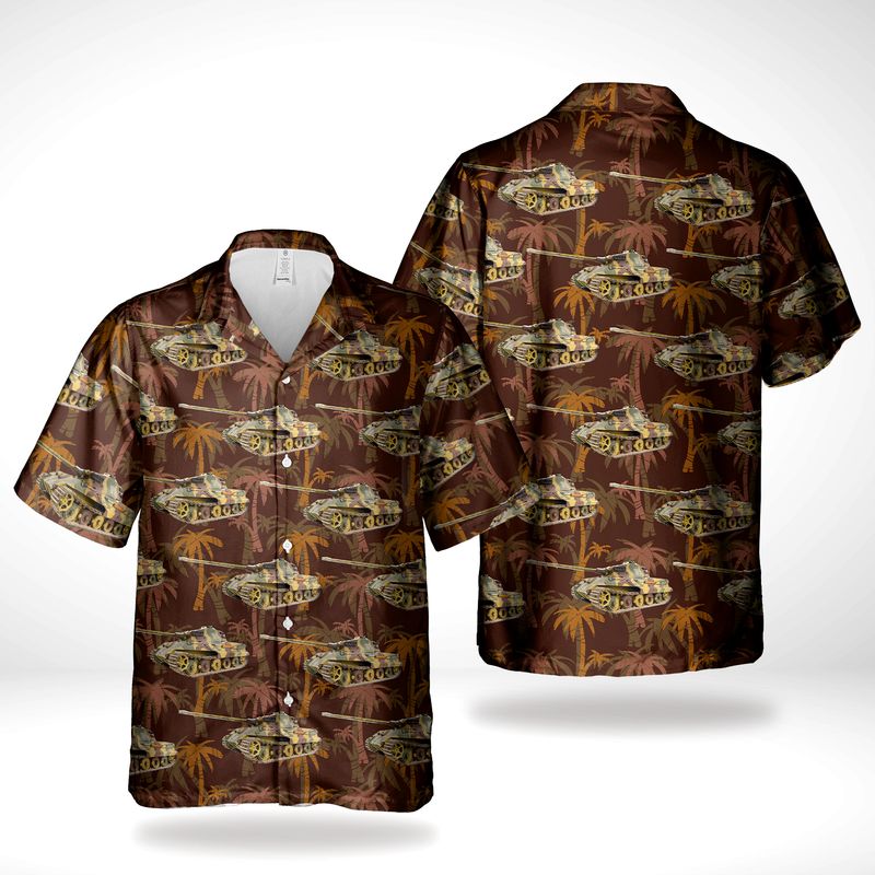 Germany Wehrmacht Tiger Ii King Tiger Heavy Tank Wwii Hawaiian Shirt Germany Wehrmacht Tiger Ii King Tiger Heavy Tank Wwii Hawaiian Shirt