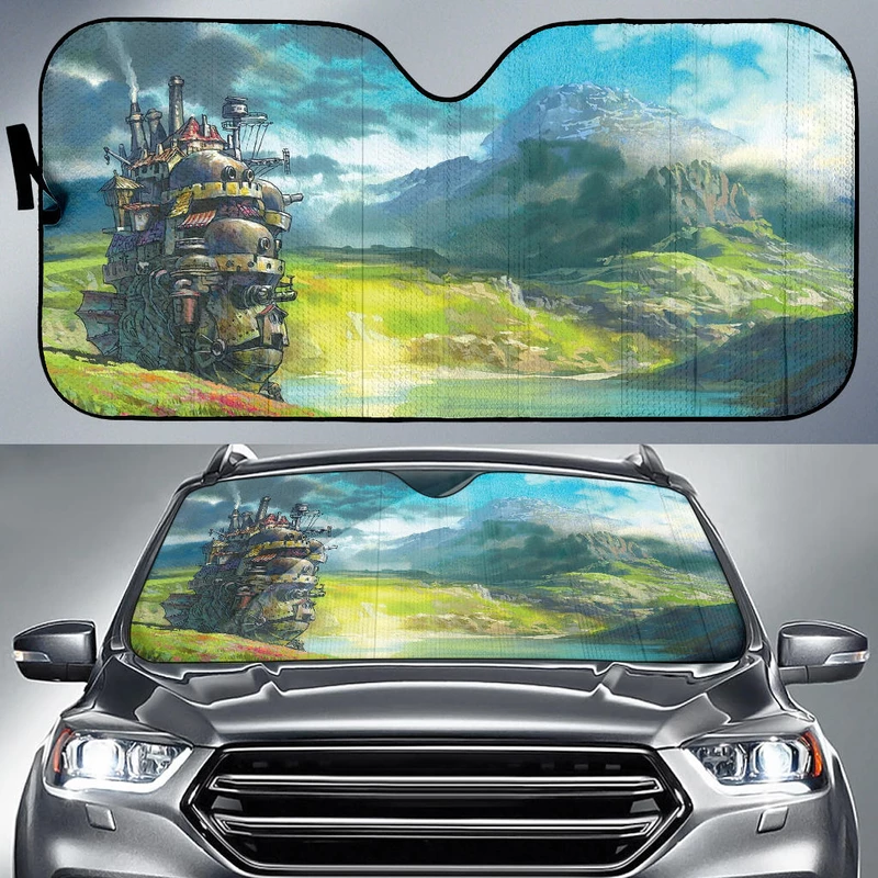Ghibli Hows Moving Castle Car Auto Sun Shade Ghibli Hows Moving Castle Car Auto Sun Shade