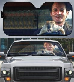 Groundhog Day Phil And Bill Murray Driving A Truck Car Auto Sun Shade