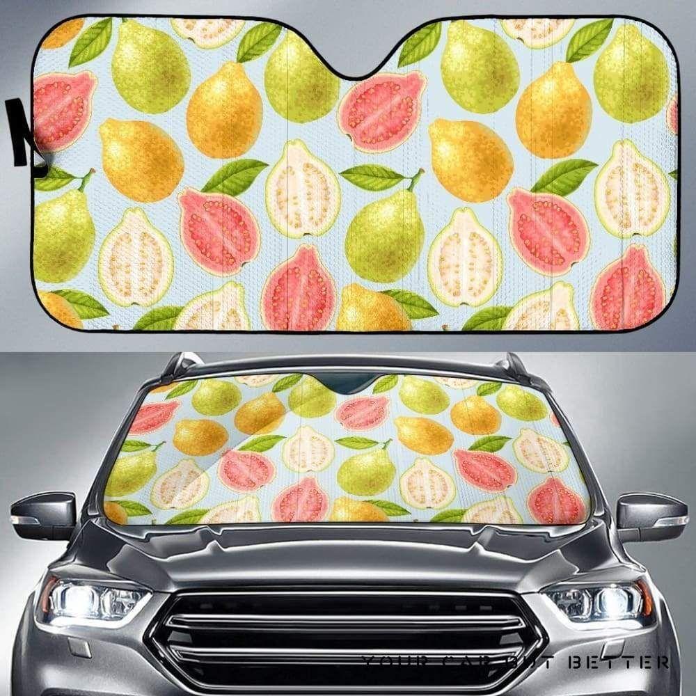 Guava Pattern Car Auto Sun Shade Guava Pattern Car Auto Sun Shade