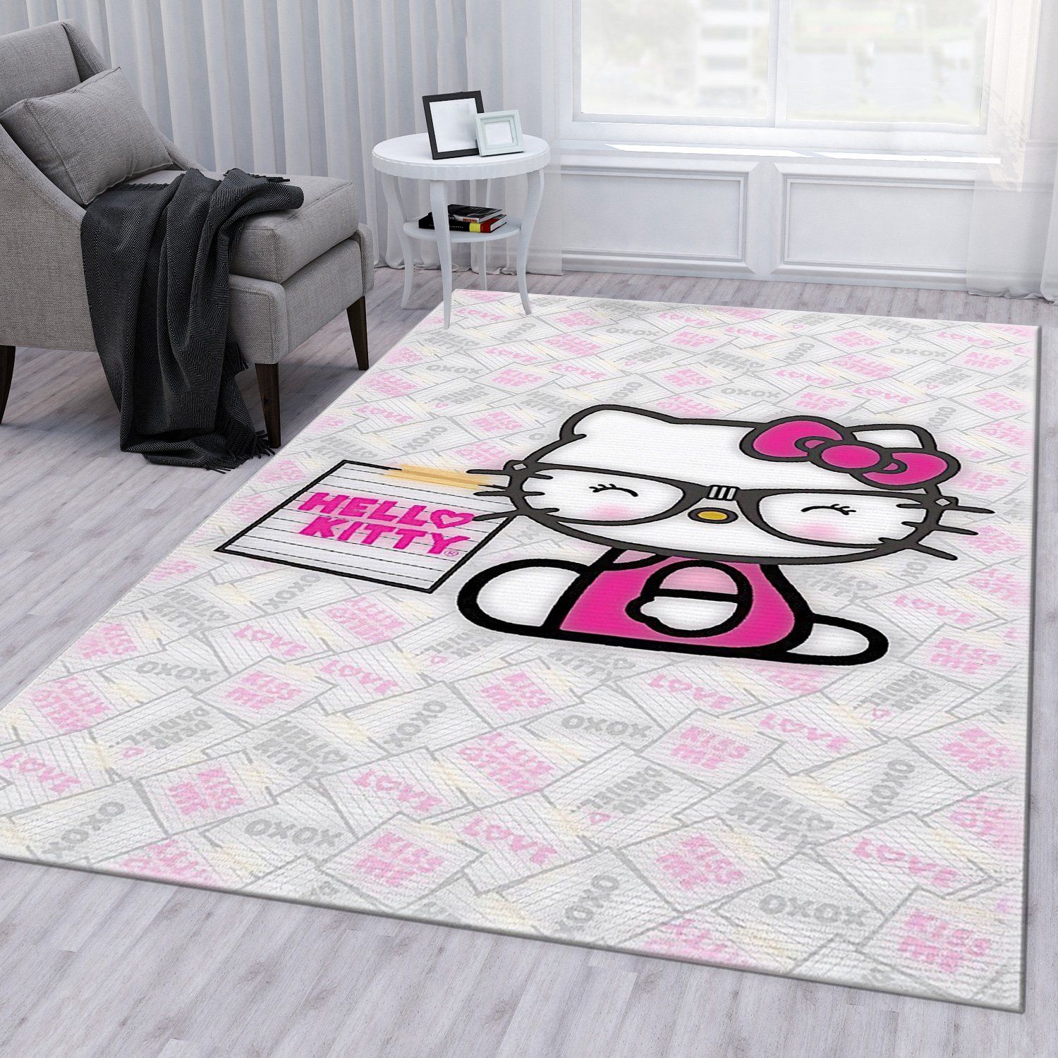 Hello Kitty 12 Area Rug For Christmas Bedroom Rug Christmas Gift US Decor Hello Kitty 12 Area Rug For Christmas Bedroom Rug Christmas Gift US Decor