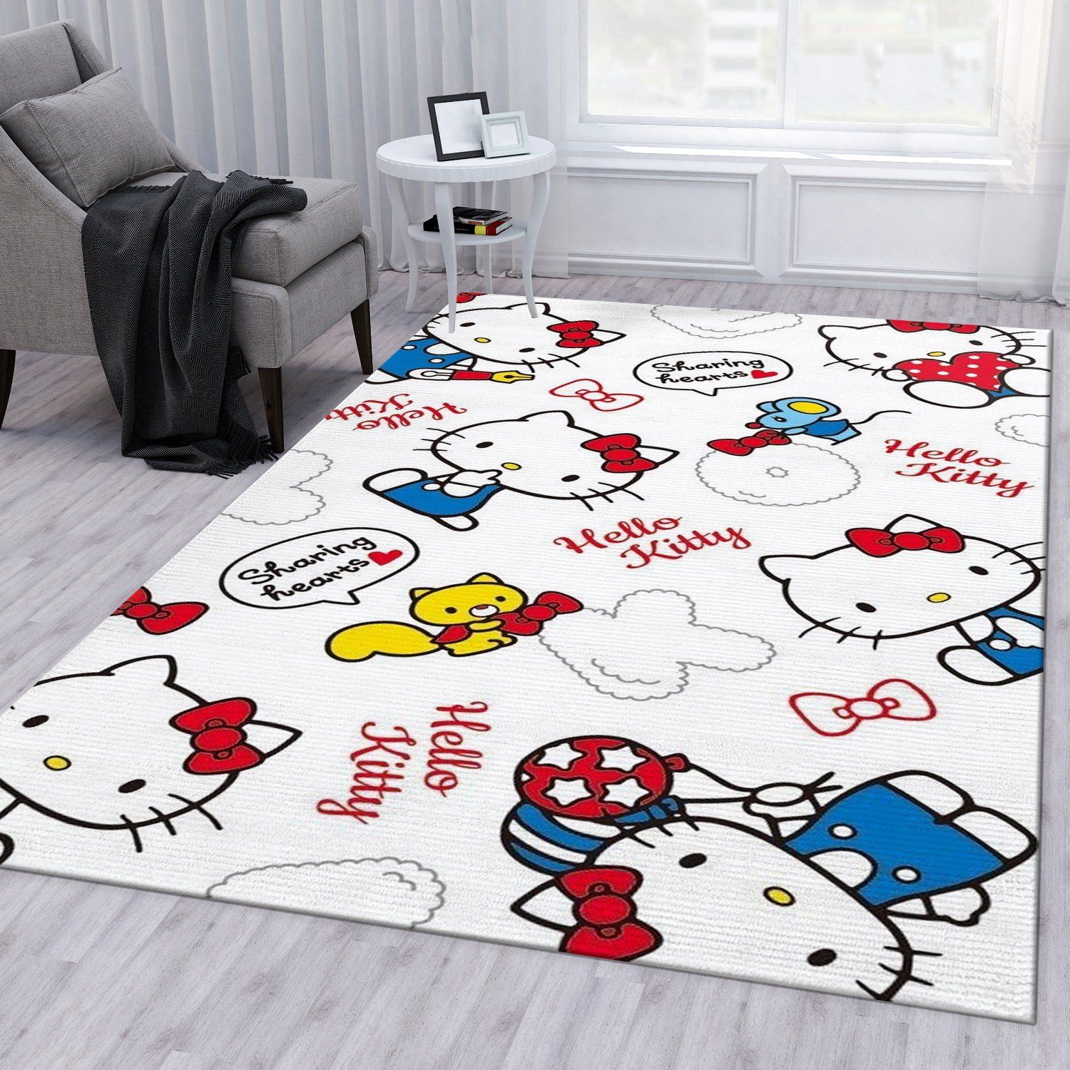 Hello Kitty 5 Rug Bedroom Rug Home US Decor Hello Kitty 5 Rug Bedroom Rug Home US Decor