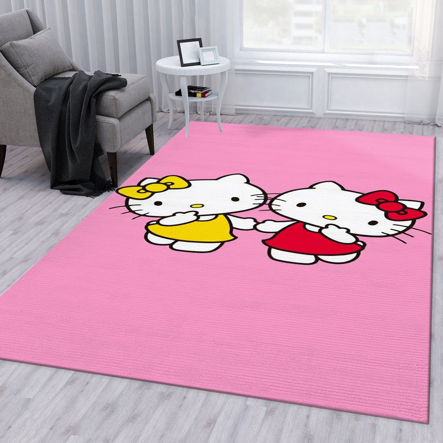 Hello Kitty Beautiful Area Rug Living Room Rug Home US Decor Hello Kitty Beautiful Area Rug Living Room Rug Home US Decor