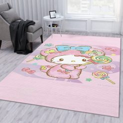 Hello Kitty Pink 1 Area Rug Bedroom Rug Home US Decor