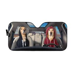 Hoodie Golden Retrievers Car Auto Sun Shade