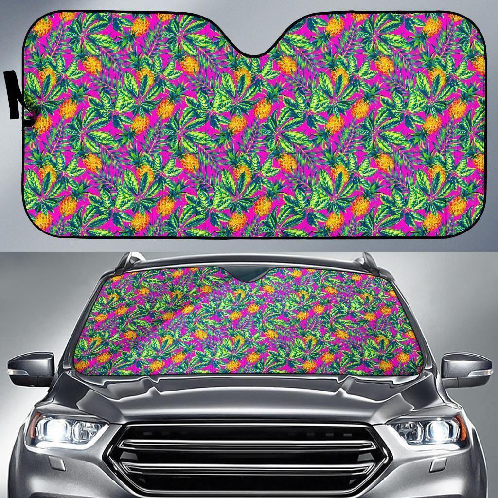 Hot Purple Pineapple Car Auto Sun Shade Hot Purple Pineapple Car Auto Sun Shade