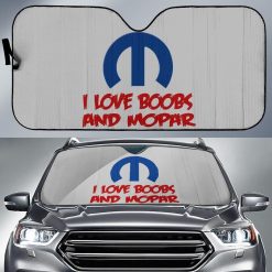 I Love Boobs And Mopar Car Auto Sun Shade