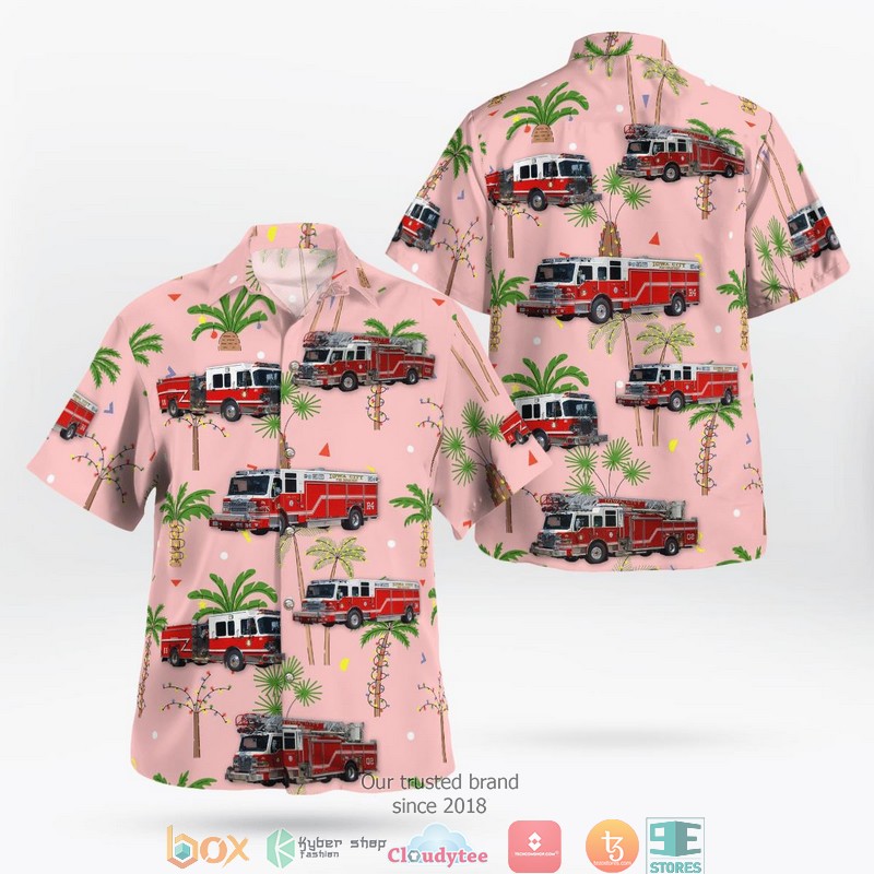 Iowa City Fire Department 3D Hawaii Shirt Iowa City Fire Department 3D Hawaii Shirt