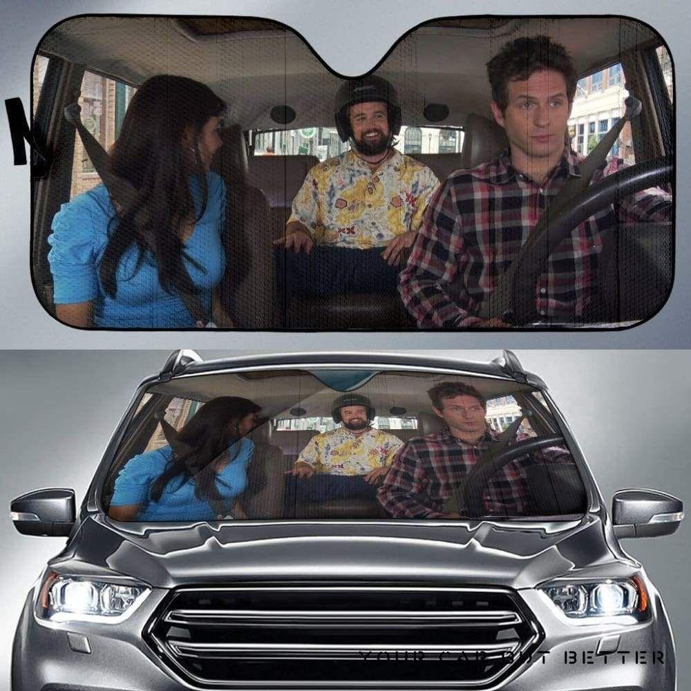 ItS Always Sunny In Philadelphia Driving Funny Car Auto Sun Shade ItS Always Sunny In Philadelphia Driving Funny Car Auto Sun Shade