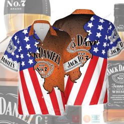 Jack Daniels American Flag Hawaiian Shirt 2