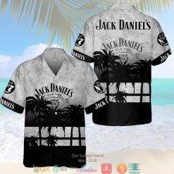 Jack Daniels Old No 7 Black Hawaiian Shirt