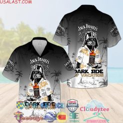 Jack Daniels Tennessee Whiskey Darth Vader Dark Side Of Vacation Aloha Summer Beach Hawaiian Shirt