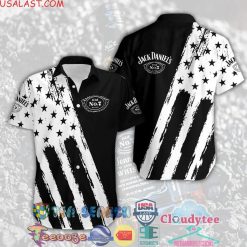 Jack Daniels Whiskey Aloha Summer Beach Hawaiian Shirt