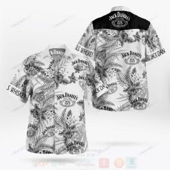 Jack Daniels White Hawaiian Shirt