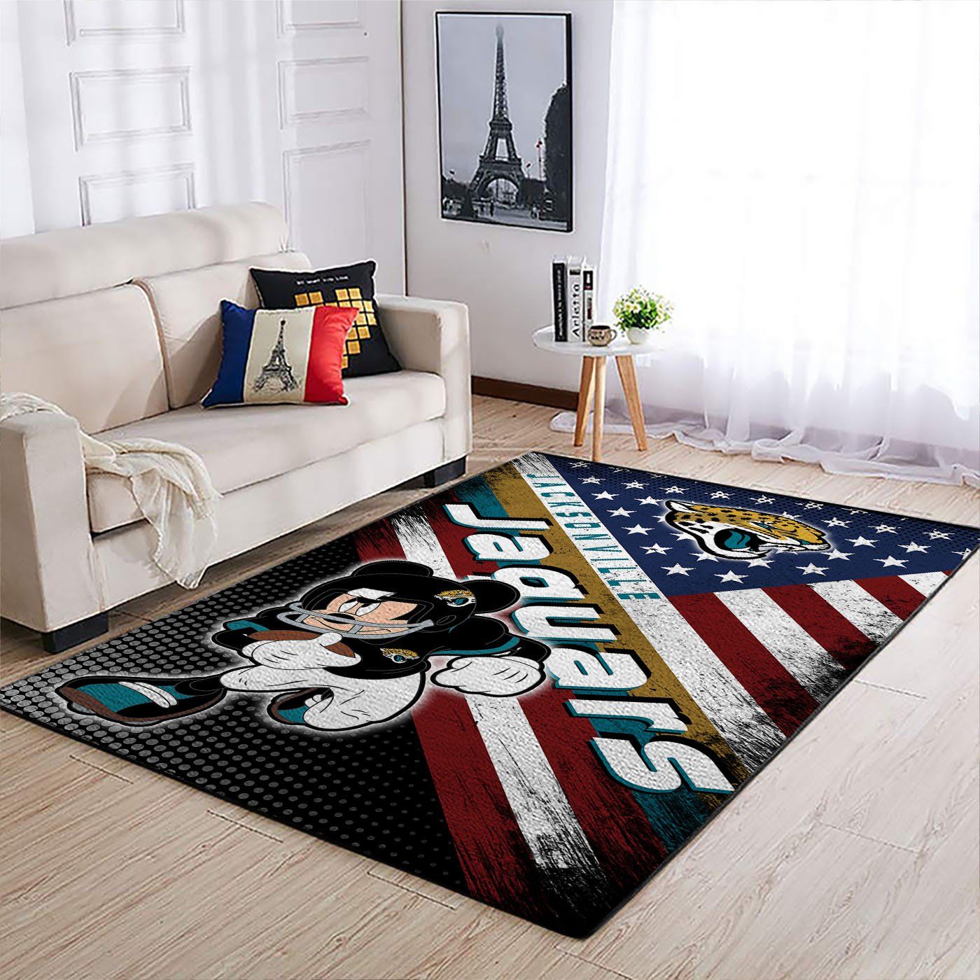 Jacksonville Jaguars Nfl Team Logo Mickey Us Style Nice Gift Home Decor Rectangle Area Rug Jacksonville Jaguars Nfl Team Logo Mickey Us Style Nice Gift Home Decor Rectangle Area Rug