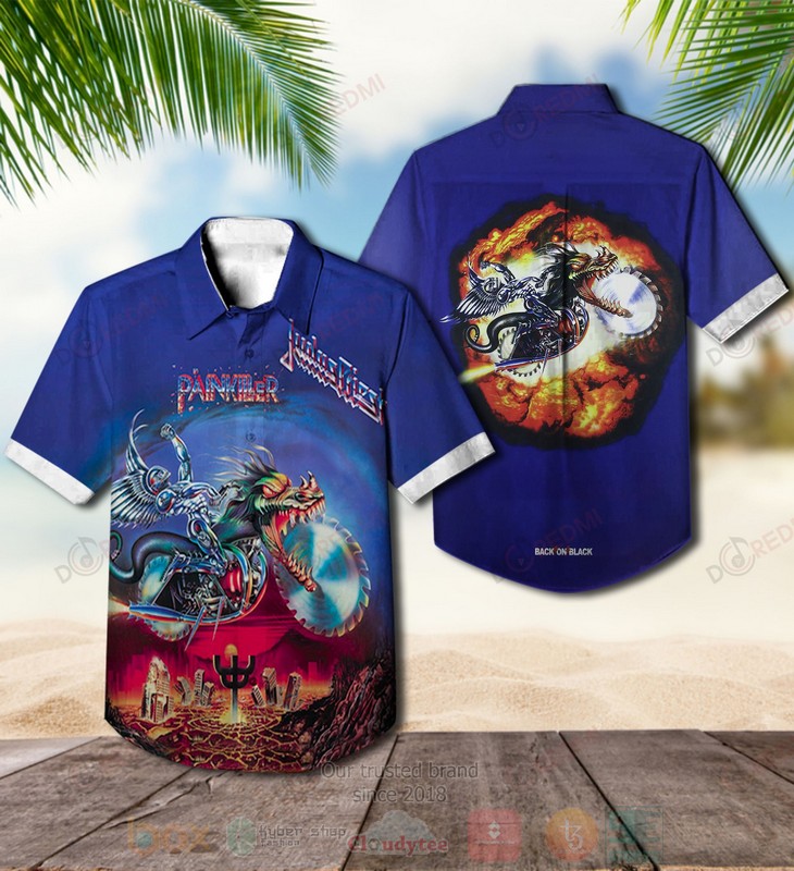 Judas Priest Painkiller Album Album Hawaiian Shirt Judas Priest Painkiller Album Album Hawaiian Shirt