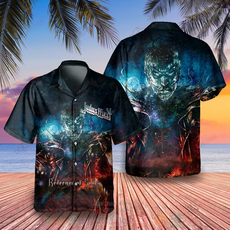 Judas Priest Redeemer Of Souls 2 Album Hawaiian Shirt Judas Priest Redeemer Of Souls 2 Album Hawaiian Shirt