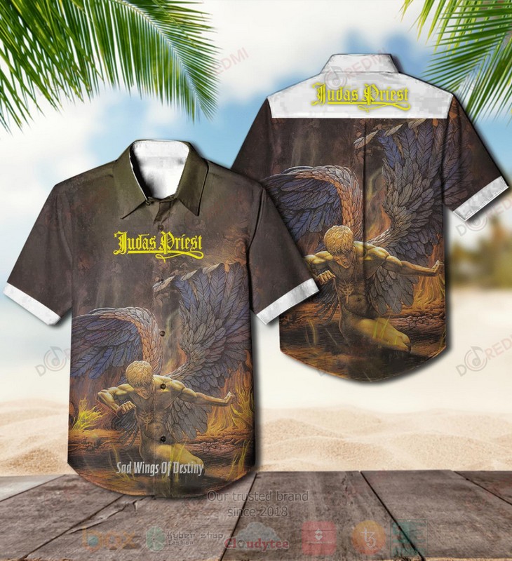 Judas Priest Sad Wings Of Destiny Hawaiian Shirt Judas Priest Sad Wings Of Destiny Hawaiian Shirt