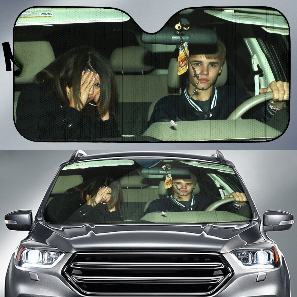 Justin Bieber Funny Car Auto Sun Shade Justin Bieber Funny Car Auto Sun Shade