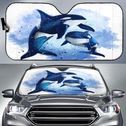 Killer Whales Car Auto Sun Shade