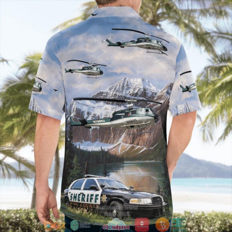 King-County-Sheriff-Bell-Uh-1H-Iroquois-Car-3D-Hawaii-Shirt-1