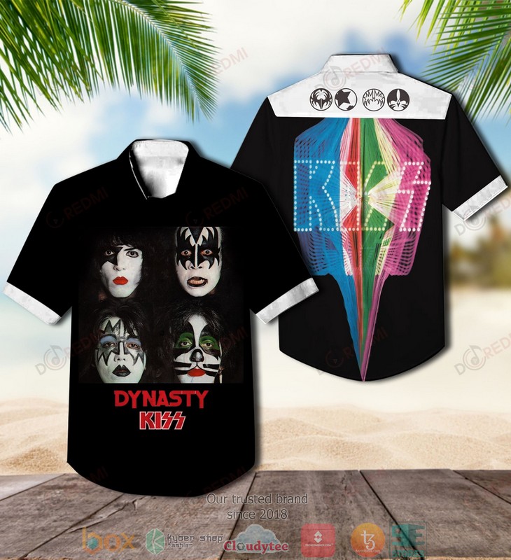 Kiss Band Dynasty Short Sleeve Hawaiian Shirt Kiss Band Dynasty Short Sleeve Hawaiian Shirt