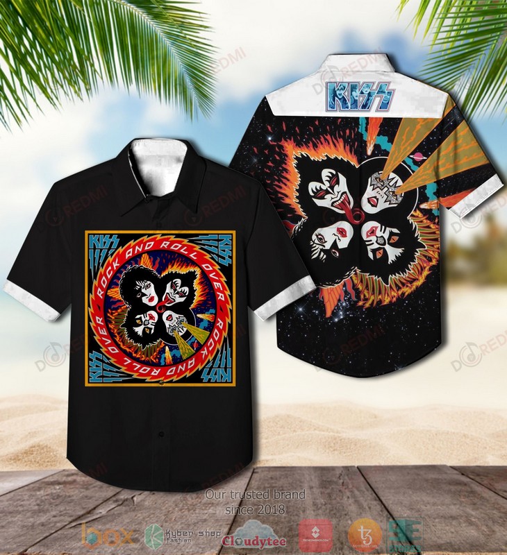 Kiss Band Rock And Roll Over Album Short Sleeve Hawaiian Shirt Kiss Band Rock And Roll Over Album Short Sleeve Hawaiian Shirt