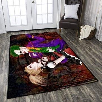 Legends Joker & Harley Quinn Area Rug Carpet - Movie Home Decor Legends Joker & Harley Quinn Area Rug Carpet - Movie Home Decor
