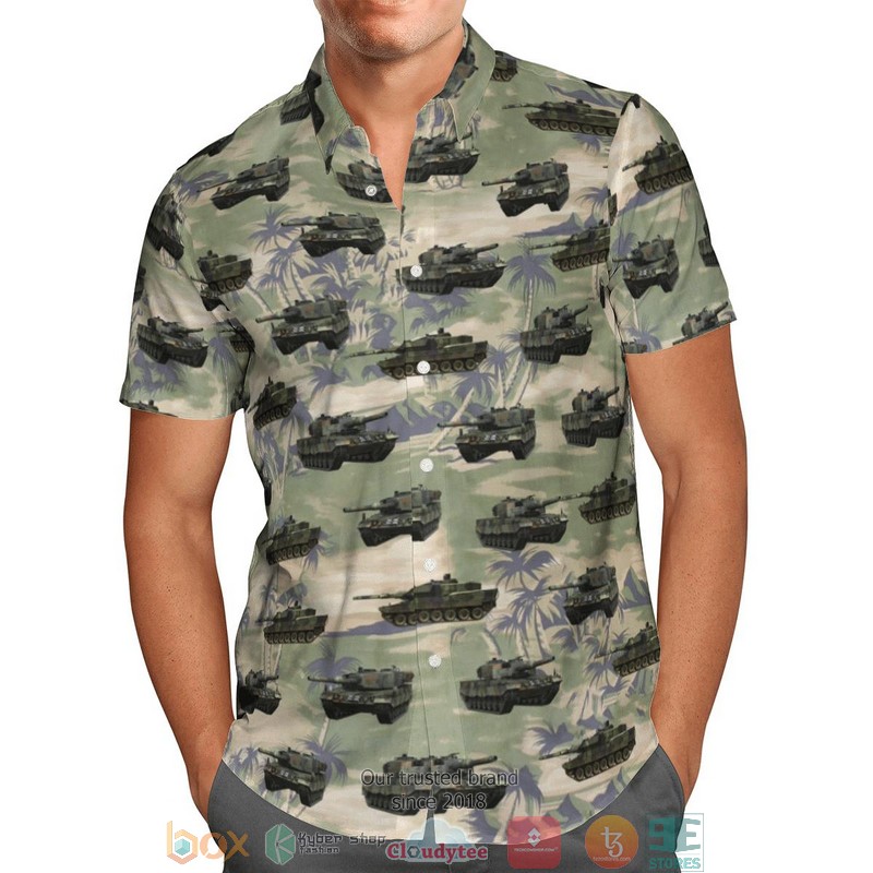 Leopard 2 Germany Green Hawaiian Shirt Leopard 2 Germany Green Hawaiian Shirt