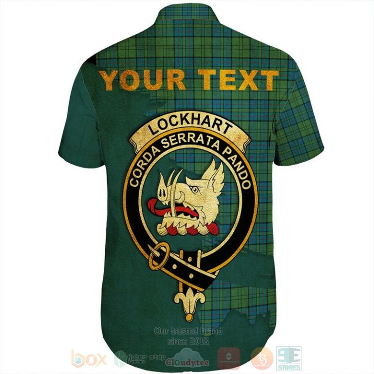 Lockhart-Tartan-Crest-Custom-Name-Short-Sleeve-Hawaiian-Shirt-2