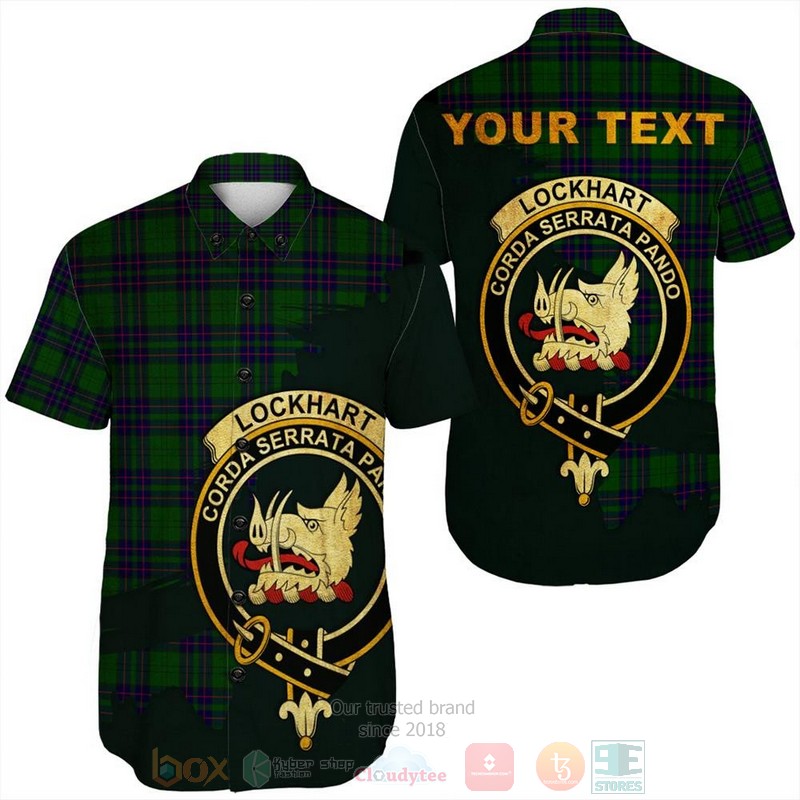 Logan Ancient Tartan Crest Custom Name Short Sleeve Hawaiian Shirt Logan Ancient Tartan Crest Custom Name Short Sleeve Hawaiian Shirt