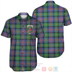 Logan Ancient Tartan Crest Short Sleeve Hawaiian Shirt