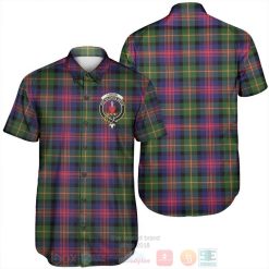 Logan Modern Tartan Crest Short Sleeve Hawaiian Shirt