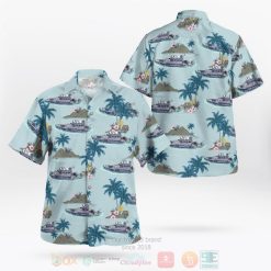 Los Angeles California Los Angeles Port Police Patrol Boat Hawaiian Shirt