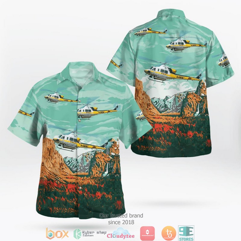 Los Angeles County Fire Department Bell 412 3D Hawaii Shirt Los Angeles County Fire Department Bell 412 3D Hawaii Shirt