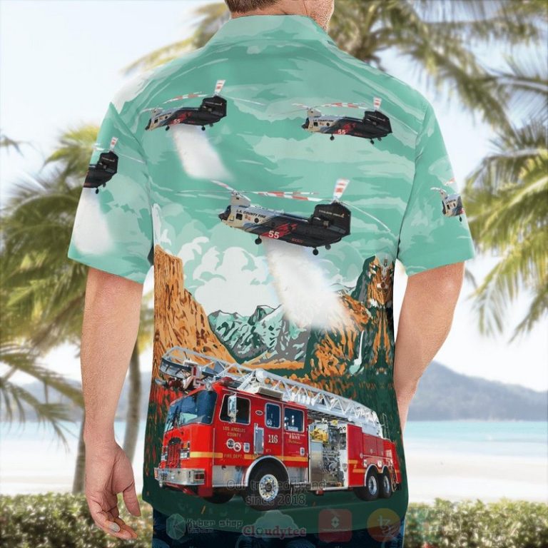 Los-Angeles-County-Fire-Department-Fire-Engine-78Chinook-Ch-47S-Helitanker-Hawaiian-Shirt-1