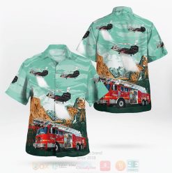Los Angeles County Fire Department Fire Engine 78Chinook Ch 47S Helitanker Hawaiian Shirt