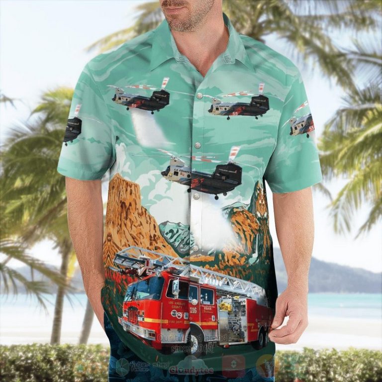 Los-Angeles-County-Fire-Department-Fire-Engine-78Chinook-Ch-47S-Helitanker-Hawaiian-Shirt-3