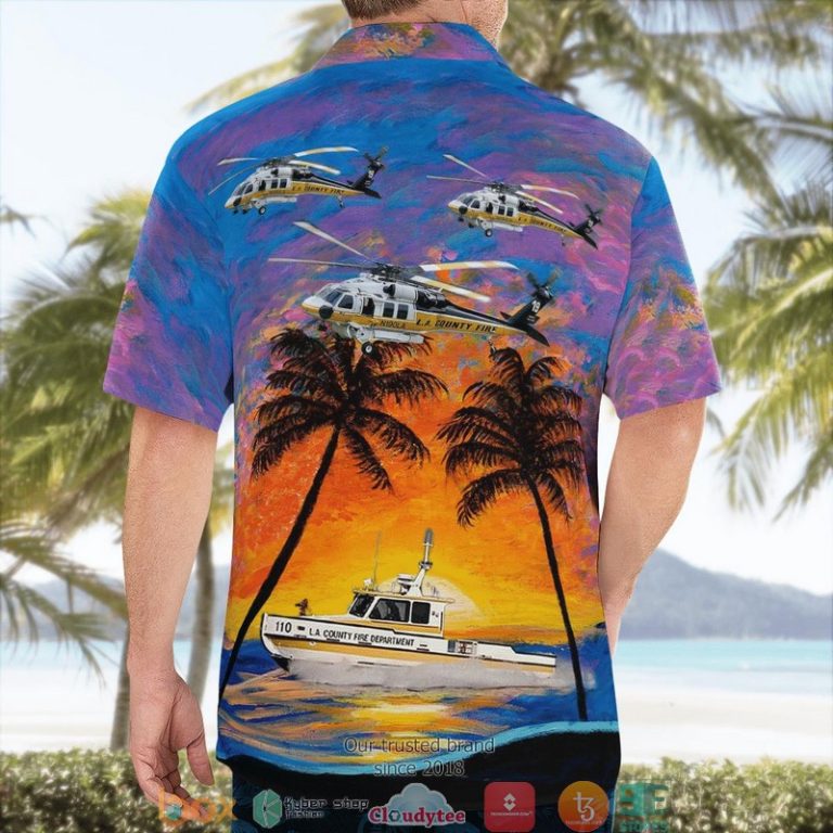 Los-Angeles-County-Fire-Department-Sikorsky-S-70A-Firehawk-Fireboat-3D-Hawaii-Shirt-1