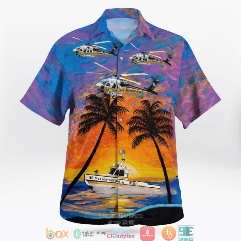 Los-Angeles-County-Fire-Department-Sikorsky-S-70A-Firehawk-Fireboat-3D-Hawaii-Shirt-2