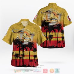 Los Angeles County Fire Department Sikorsky S 70A Firehawk Hawaiian Shirt 2