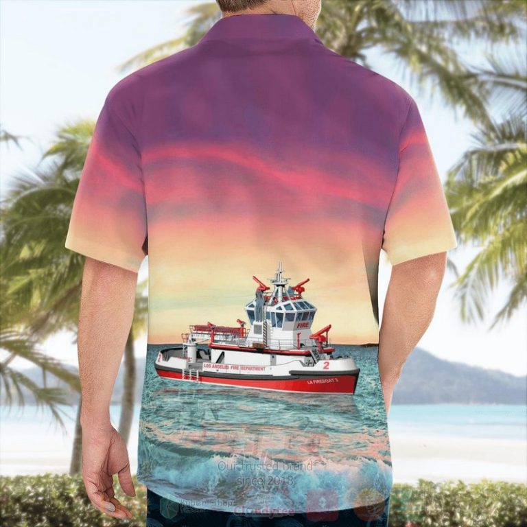 Los-Angeles-Fire-Department-Lafd-California-Warner-L.-Lawrence-Hawaiian-Shirt-1