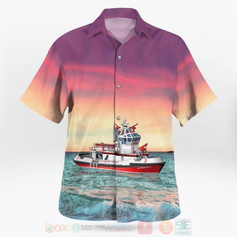 Los-Angeles-Fire-Department-Lafd-California-Warner-L.-Lawrence-Hawaiian-Shirt-2