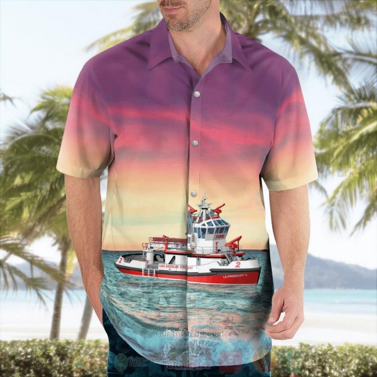 Los-Angeles-Fire-Department-Lafd-California-Warner-L.-Lawrence-Hawaiian-Shirt-3