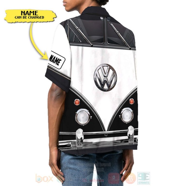 Love-Campervan-Custom-Name-Black-Hawaiian-Shirt-2