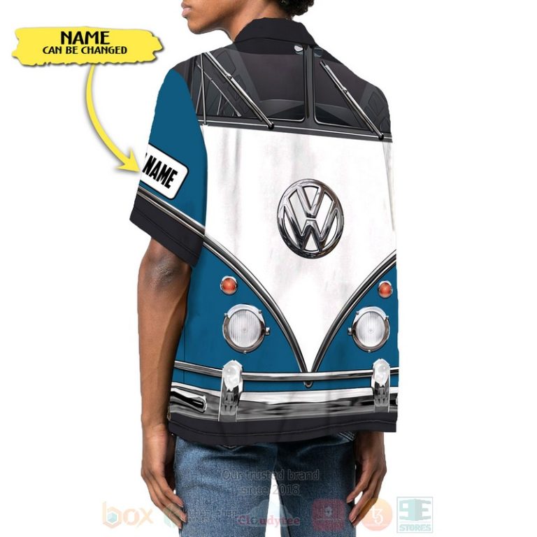 Love-Campervan-Custom-Name-Blue-Hawaiian-Shirt-2