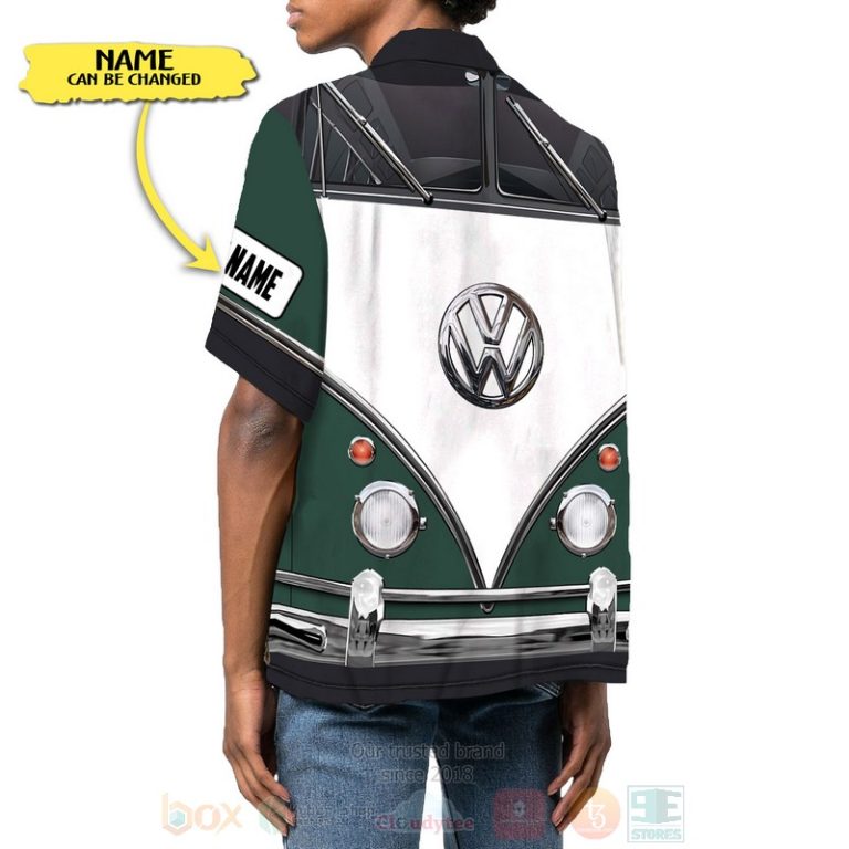 Love-Campervan-Custom-Name-Green-Hawaiian-Shirt-2